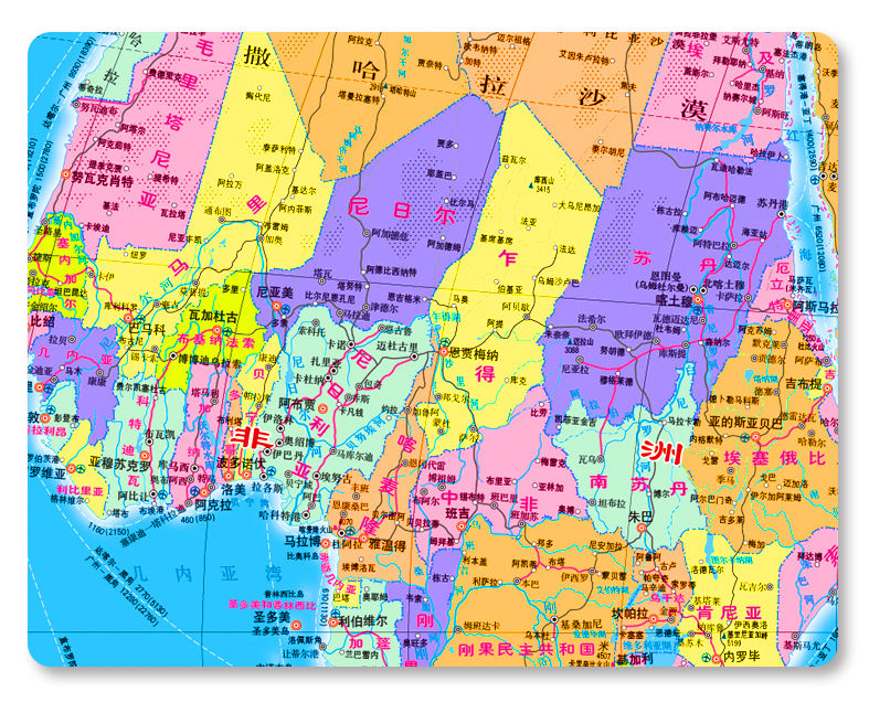2021新版中国地图挂图世界地图挂图地图墙贴书房办公家用 中国地图