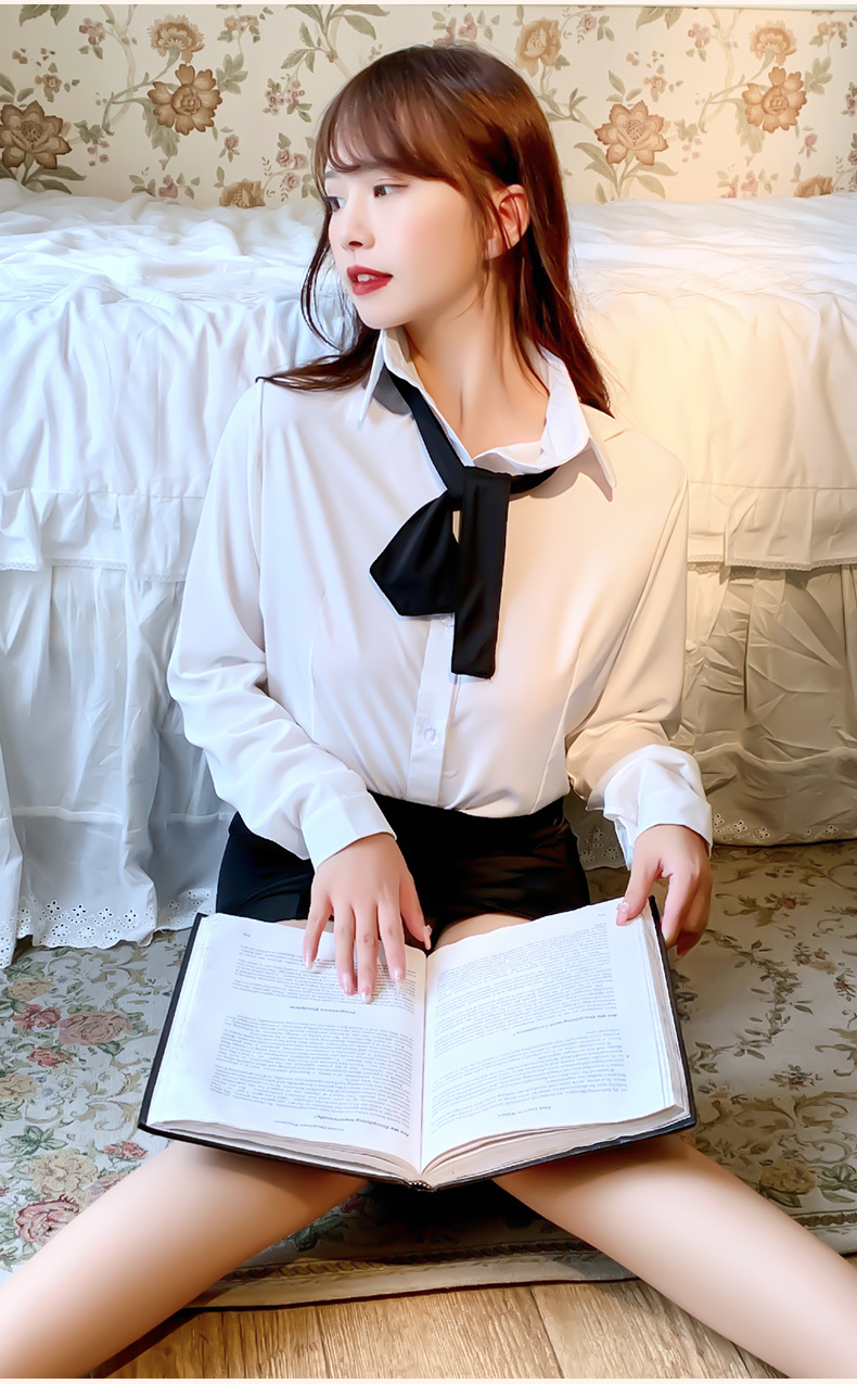 久爱性感办公秘书制服职业装白衬衫包臀开叉短裙装情侣夫妻房事情趣