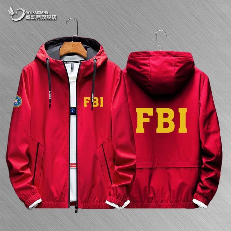凌婕lingjiefbi美国联邦调查局特工电影周边开衫夹克男女外套风衣连帽