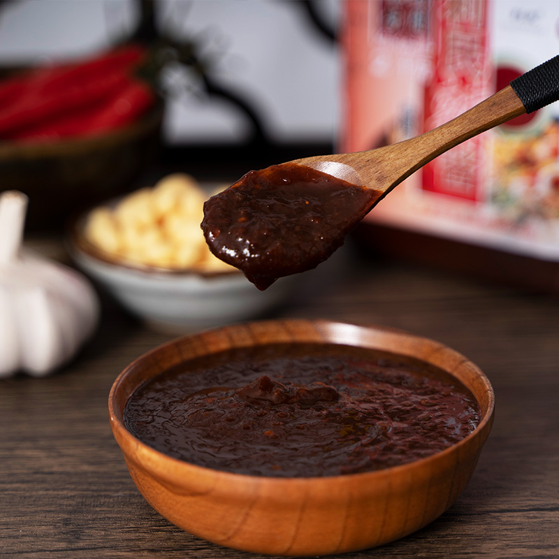 天津蒜蓉辣酱2kg蒜茸拌饭拌面辣椒酱料香辣商用东北烧烤专用 利民烧烤