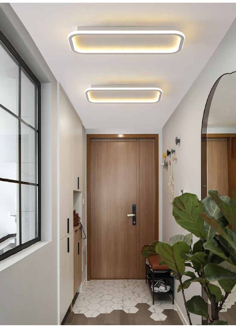 欧普侍led长条过道灯走廊卧室衣帽间阳台入户玄关简约现代客厅北欧