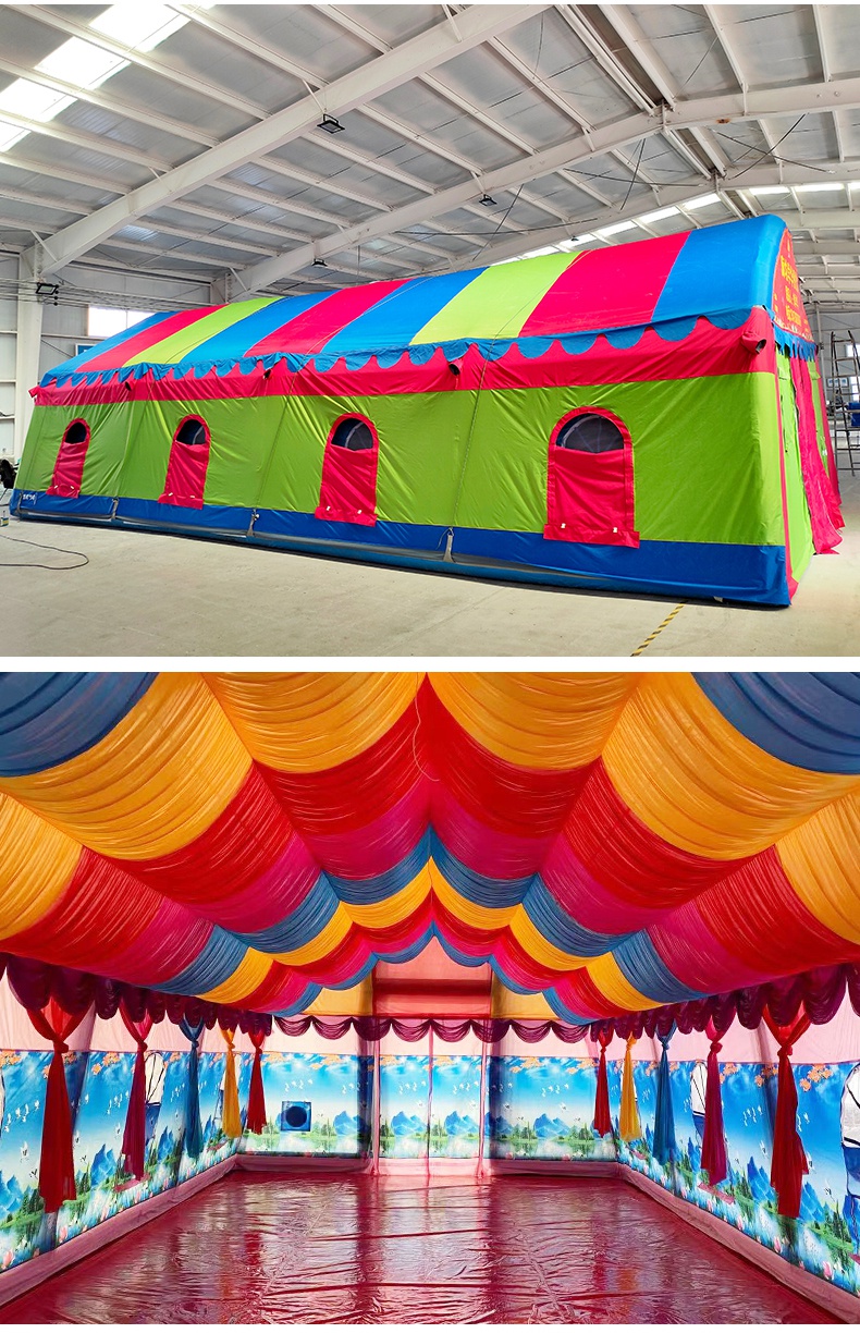 户外大型婚宴充气帐篷房流动餐厅事宴婚庆大棚红白喜事酒席大篷车定制