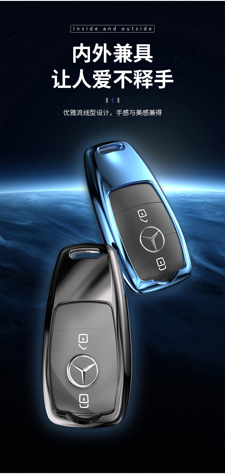 适用于19 20 21款奔驰g500车钥匙套g级大gg350/g53/g63保护包扣 老款