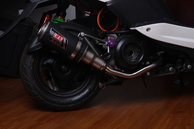 鬼火排气管鬼火地平线摩托踏板车改装跑车大排量天蝎排气管hgr 新款