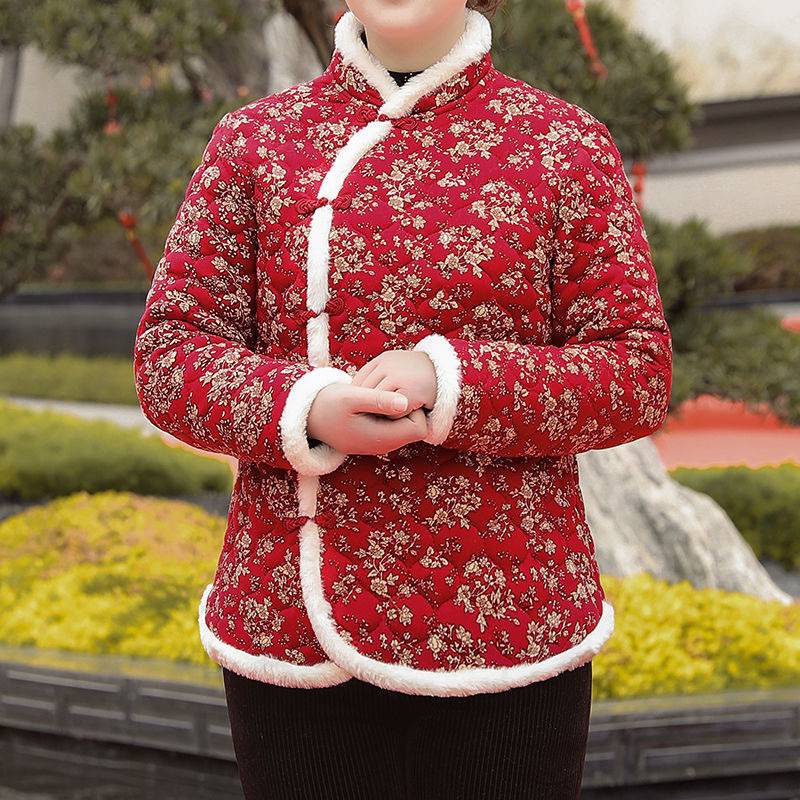 【京选品质】东北大花袄裤妈妈棉袄中国风大花袄仿古棉袄国潮女装中国