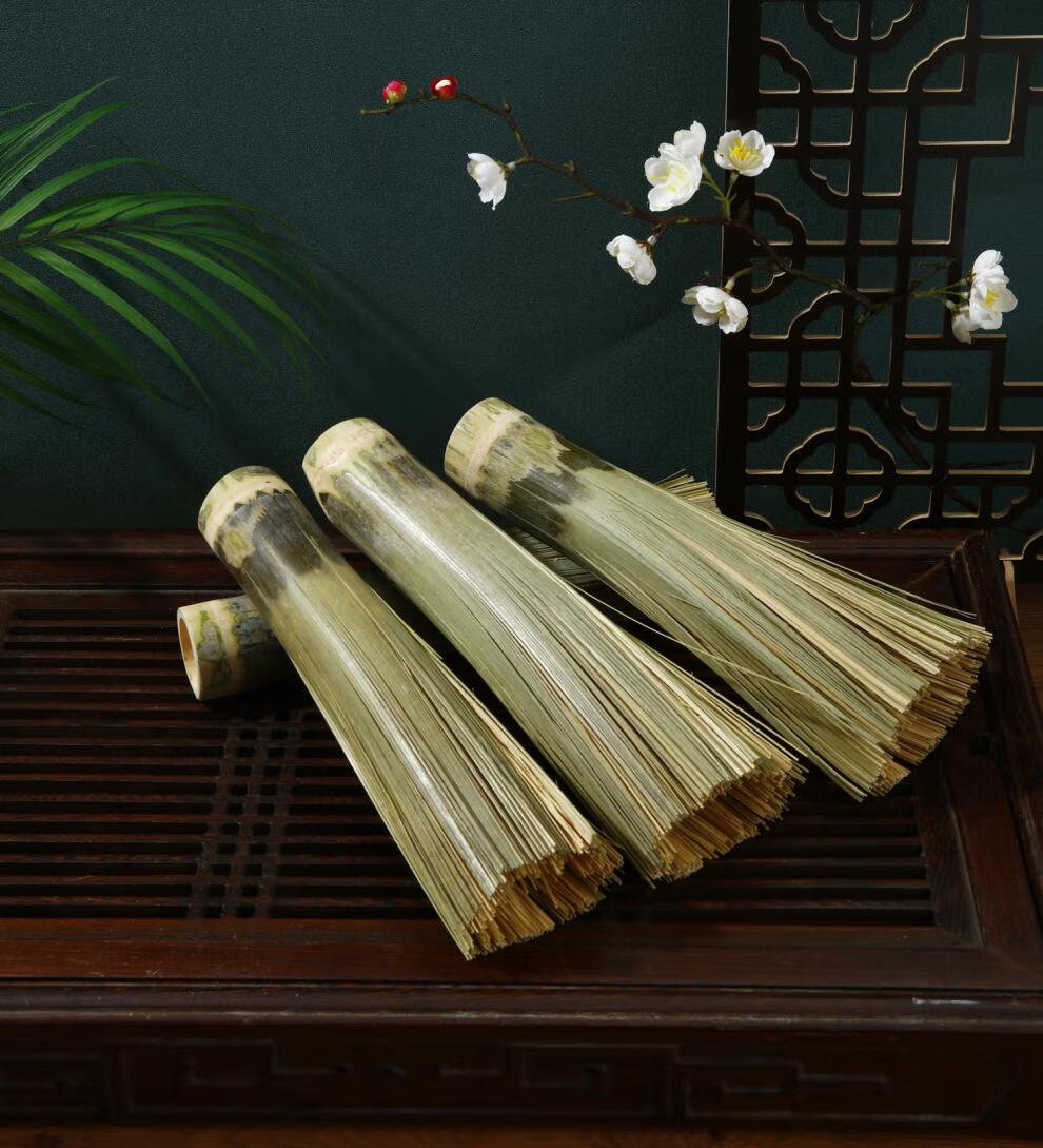 竹锅刷竹刷子老式环保天然竹丝炊帚筅帚刷锅厨房大饭店用竹丝炊帚筅帚