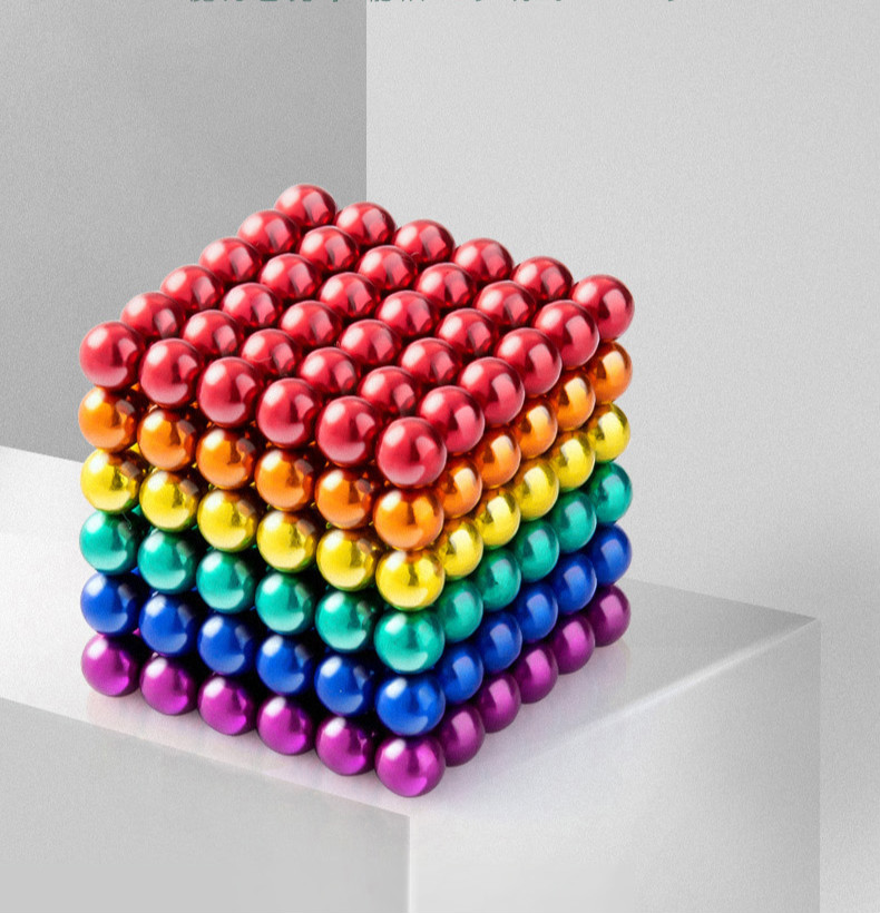 巴克球1000颗星巴磁球魔方珠磁铁马克八克便宜减压吸铁石玩具 银色216