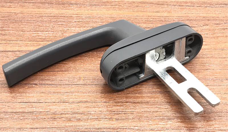 窗户把手铝合金断桥门窗传动把手带盖执手锁老式平开窗户拔插把手6566