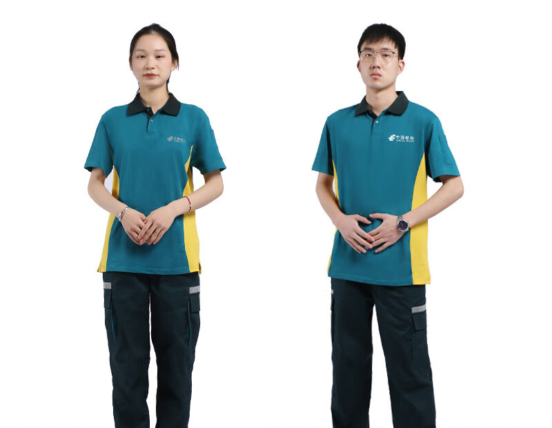 中国邮邮政工作服夏季短袖工作服棉质t恤外勤e m s速递投递员工装定制