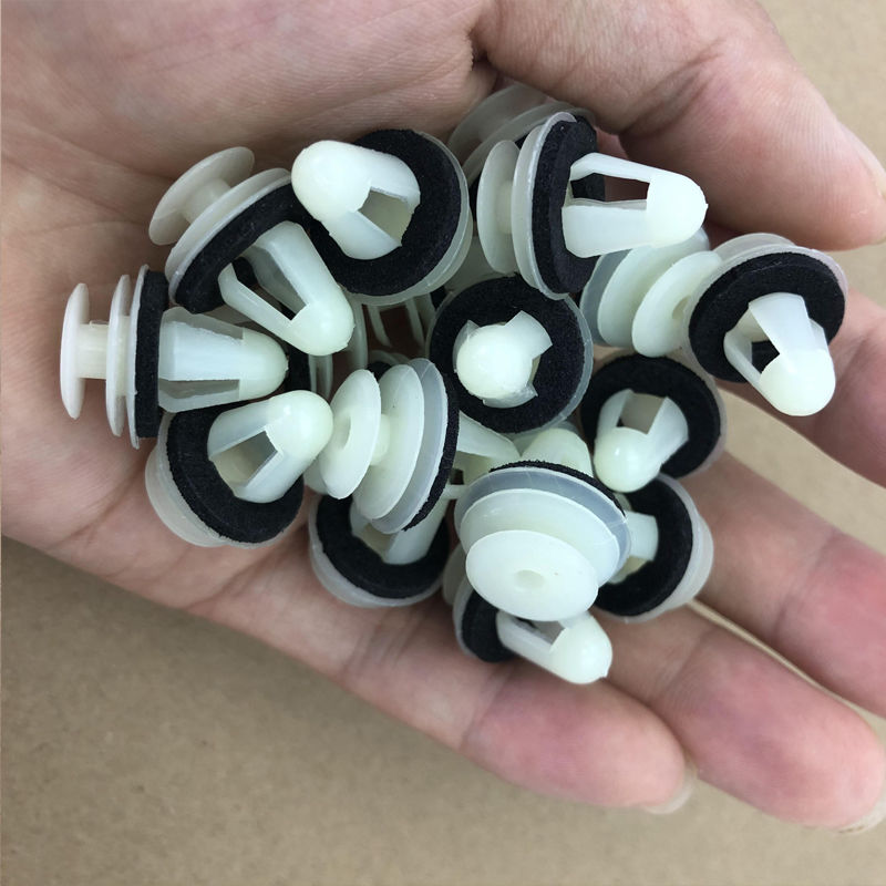 汽车门板卡扣通用扣子尼龙塑料空心扣门板固定塑料卡子隔音垫配件200