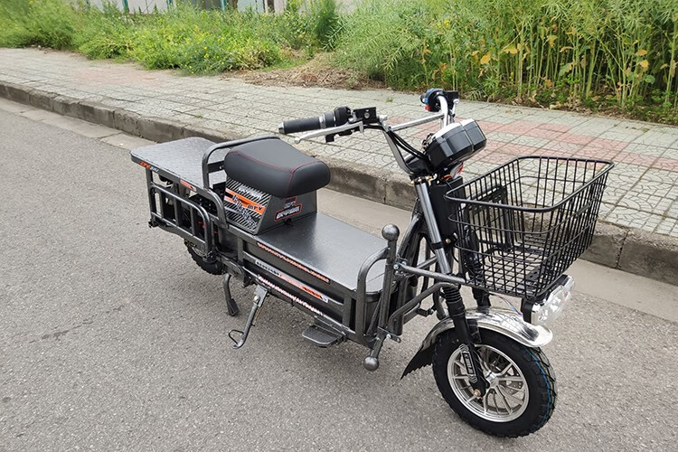电瓶车60v72v路霸电摩大力神外卖快递两轮载货车爬坡王 加长大平板