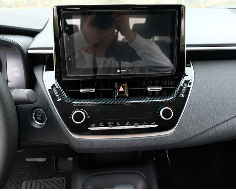 内饰专用改装双擎内饰改装丰田12代卡罗拉雷凌碳纤维黑色高配自动空调