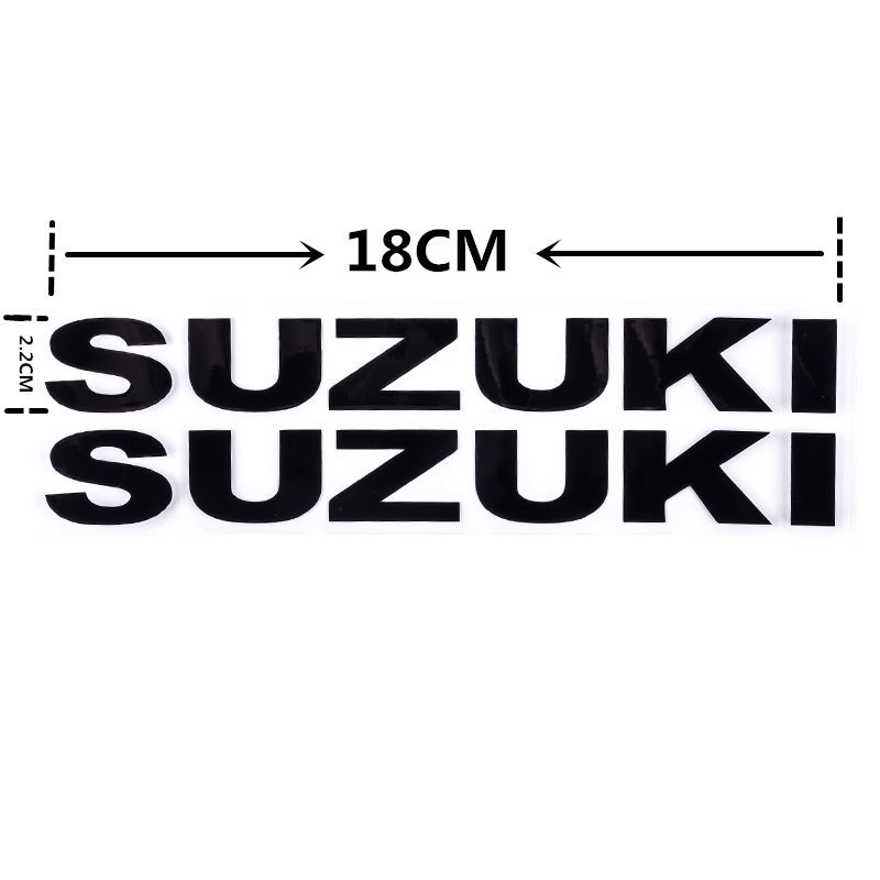 零寻 摩托车贴纸suzuki铃木车标logo字母贴反光防水贴改装配件车贴膜