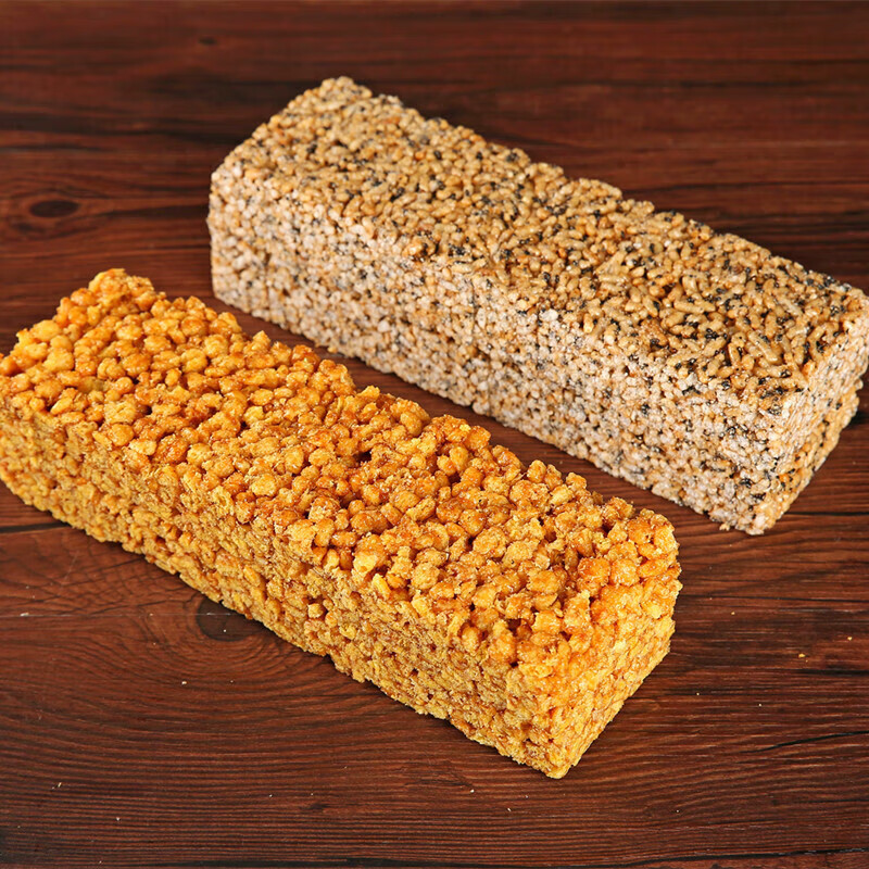 正宗芝麻糖冻米糖传统糕点休闲小零食摆地摊食品现做 【手工麻糖/芝麻