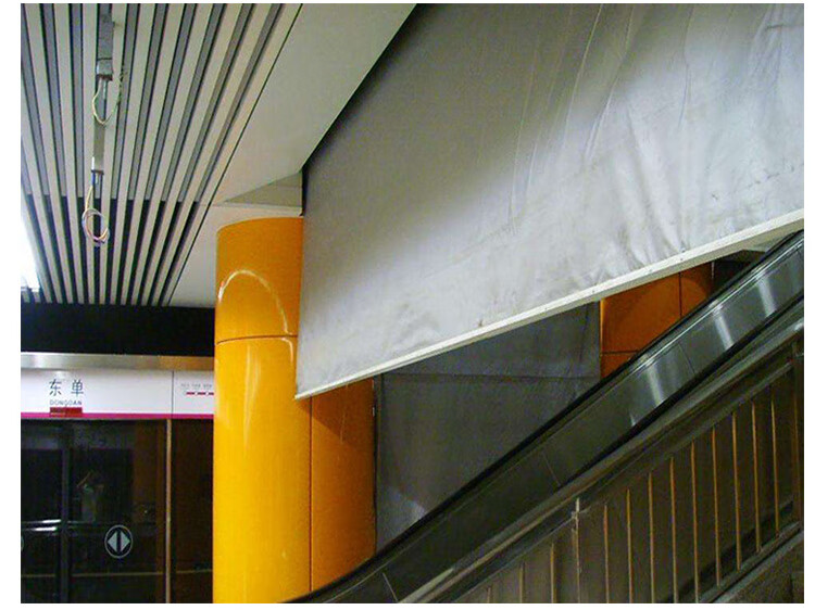 电动挡烟垂壁 电动挡烟垂壁室内商场防火卷帘布活动式柔性包过消防