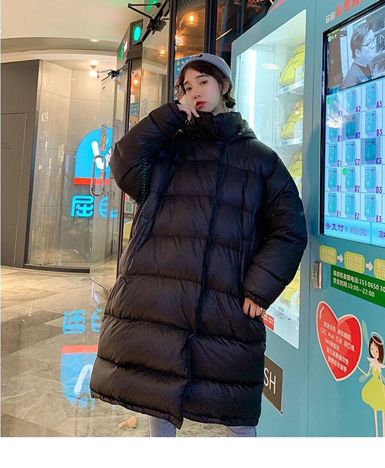带帽情侣羽绒服冬季超长长款女过膝2020新款防寒服小个子宽松外套
