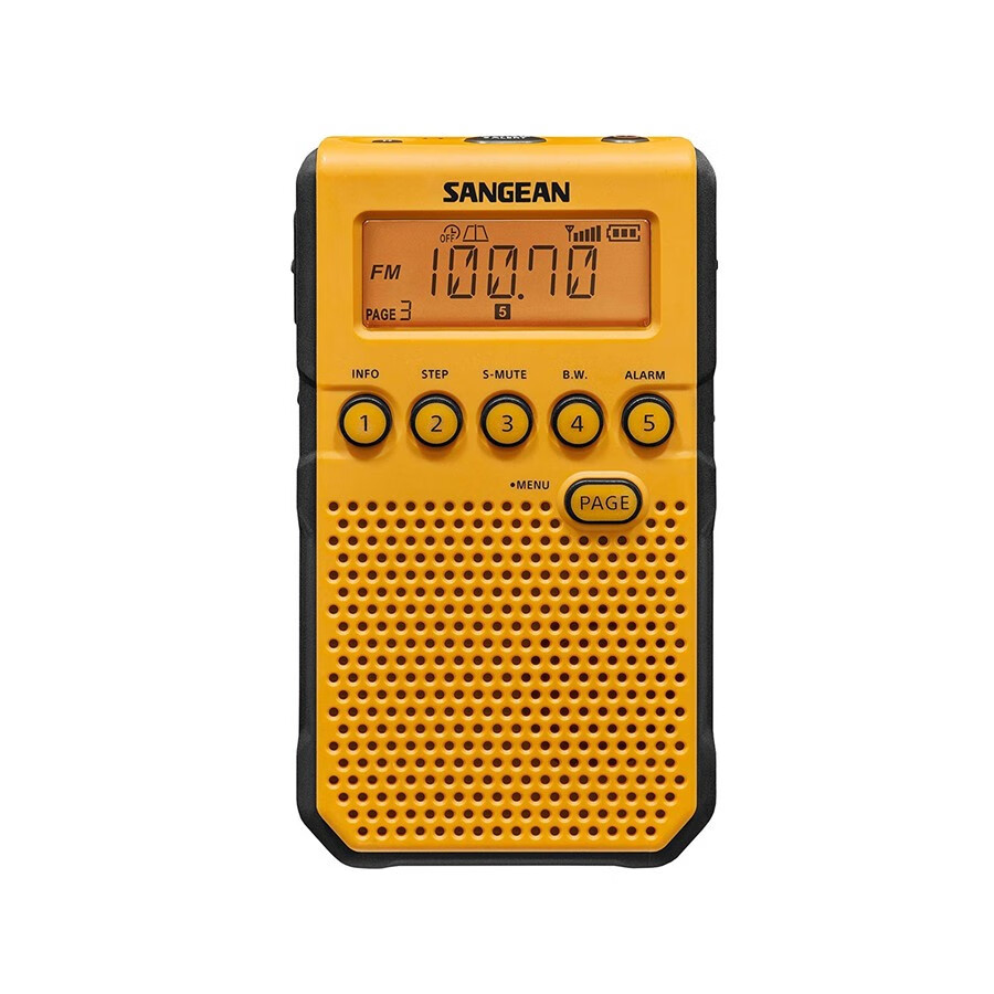 山进(sangean) dt-800 am/fm收音机袖珍 便携复古老人锻炼 天气警报送