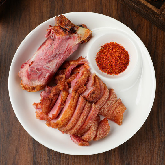 润轩德国咸猪手 风味咸猪蹄膀脆皮猪肘生制半成品酒店同款已调味 净重