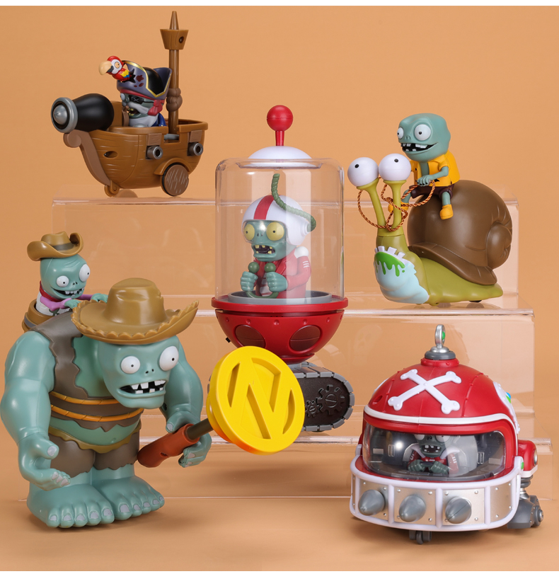 生日礼物植物大战僵尸玩具单个款僵尸蜗牛小鬼机甲橄榄球海盗船长西部