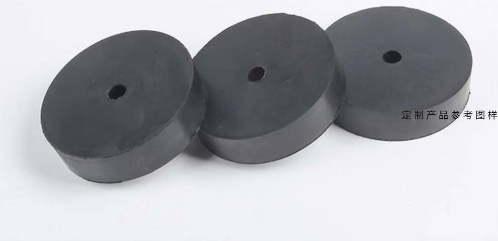 橡胶减震垫圆形空调工业设备机械缓冲防震垫加厚高弹隔音降噪垫块外径