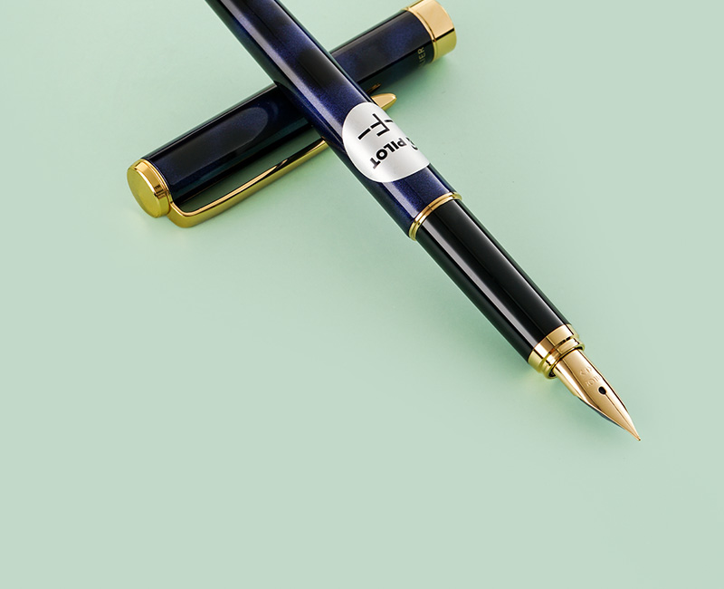 pilot百乐卡佛里亚钢笔黄铜笔杆大理石纹漆 珠光涂漆cavalier 香槟金