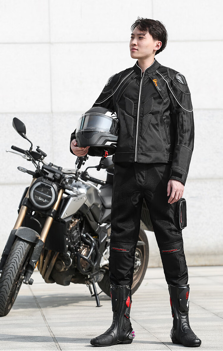 摩托车雨衣骑行服摩托车骑行服套装男赛车保暖拉力服挡风防摔防水机车