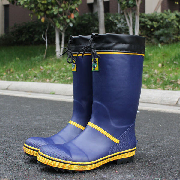 唯坤【击穿底价】钢头橡胶防砸雨鞋男款高筒劳保安全雨靴春夏时尚防滑