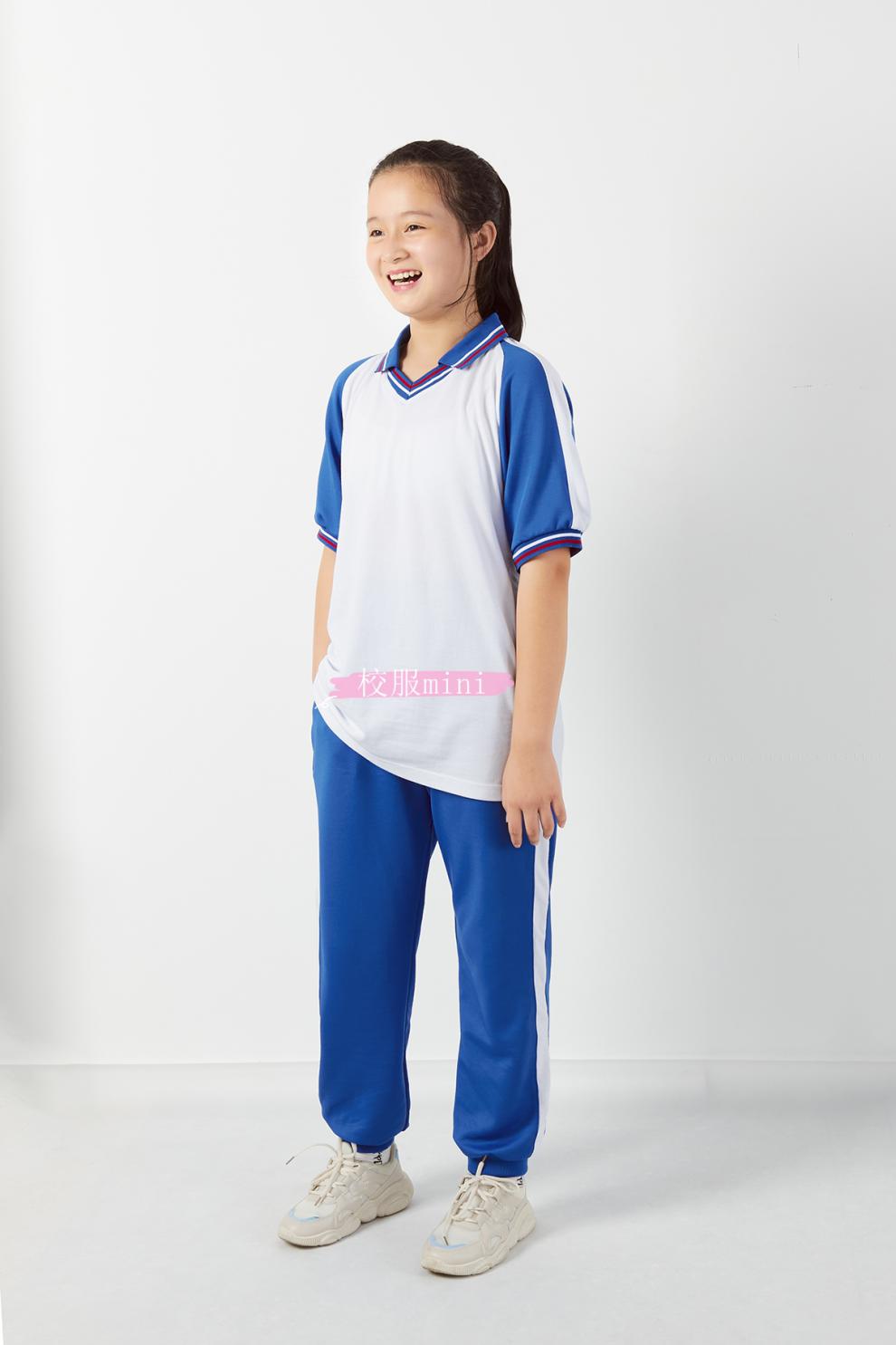 汕尾校服 海丰陆丰小学生校服新款蓝色夏季套装 男女通用服饰 小学