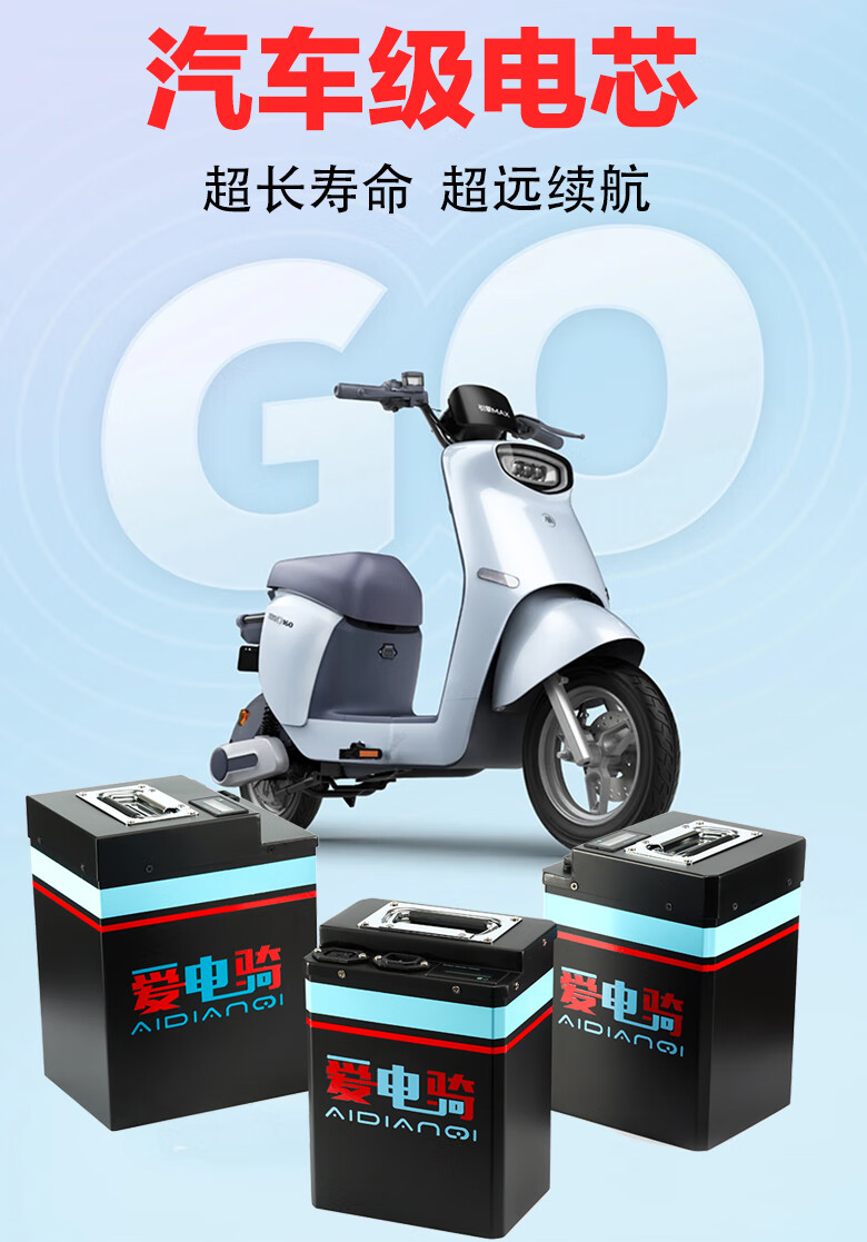 雅迪锂电池48v24ah60v电动车专用de3/2/de8q1dt6星恒dm6v20新国标 60v