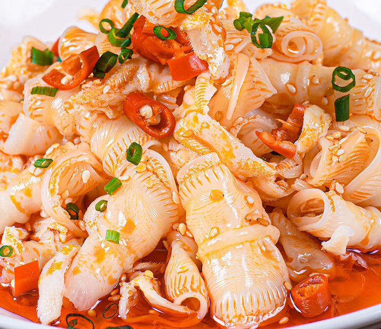 香辣鹅唇250g凉菜下酒菜开袋即食小吃酒店特色凉拌菜冷冻食材批发250g