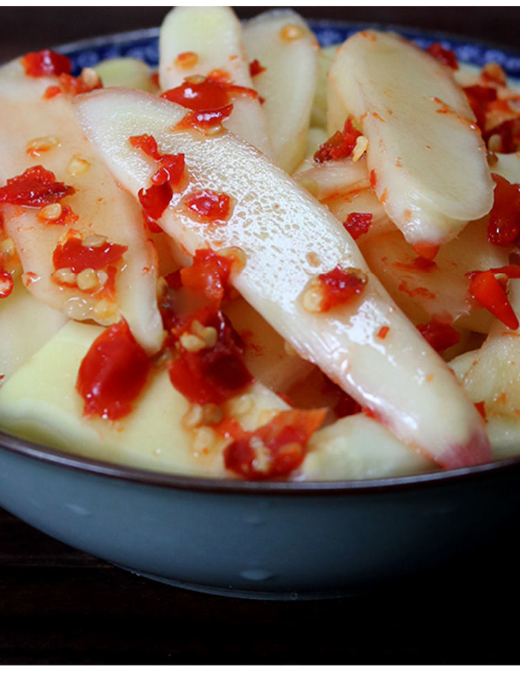 湖南剁椒姜片特产农家自制酸辣生姜仔即食泡姜腌嫩姜下饭菜子姜仔 姜