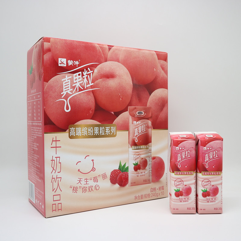 7月产蒙牛真果粒芒果百香果白桃树莓牛奶饮品红柚四季春临期 6月产红