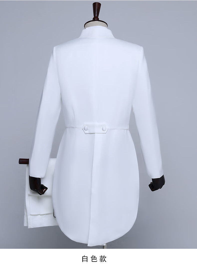 tafn 燕尾服男修身礼服西服套装男士合唱演出指挥西装服魔术男士燕尾