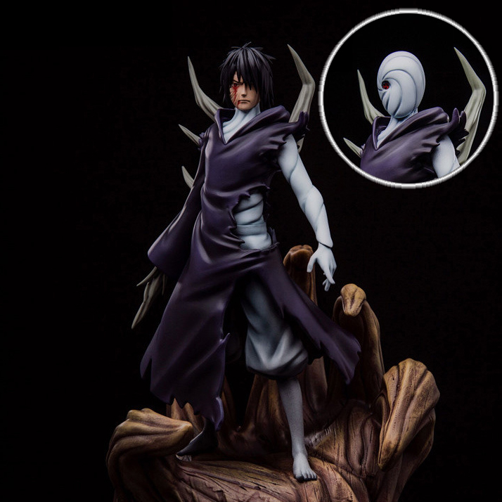【官方】万代(bandai)火影忍者手办宇智波带土同款晓组织白面具幕后斑