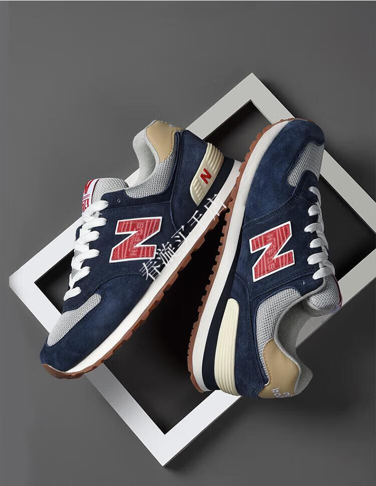 new bolune官网字运动鞋女鞋男鞋子574冬季休闲鞋旅游透气纽百伦 真皮