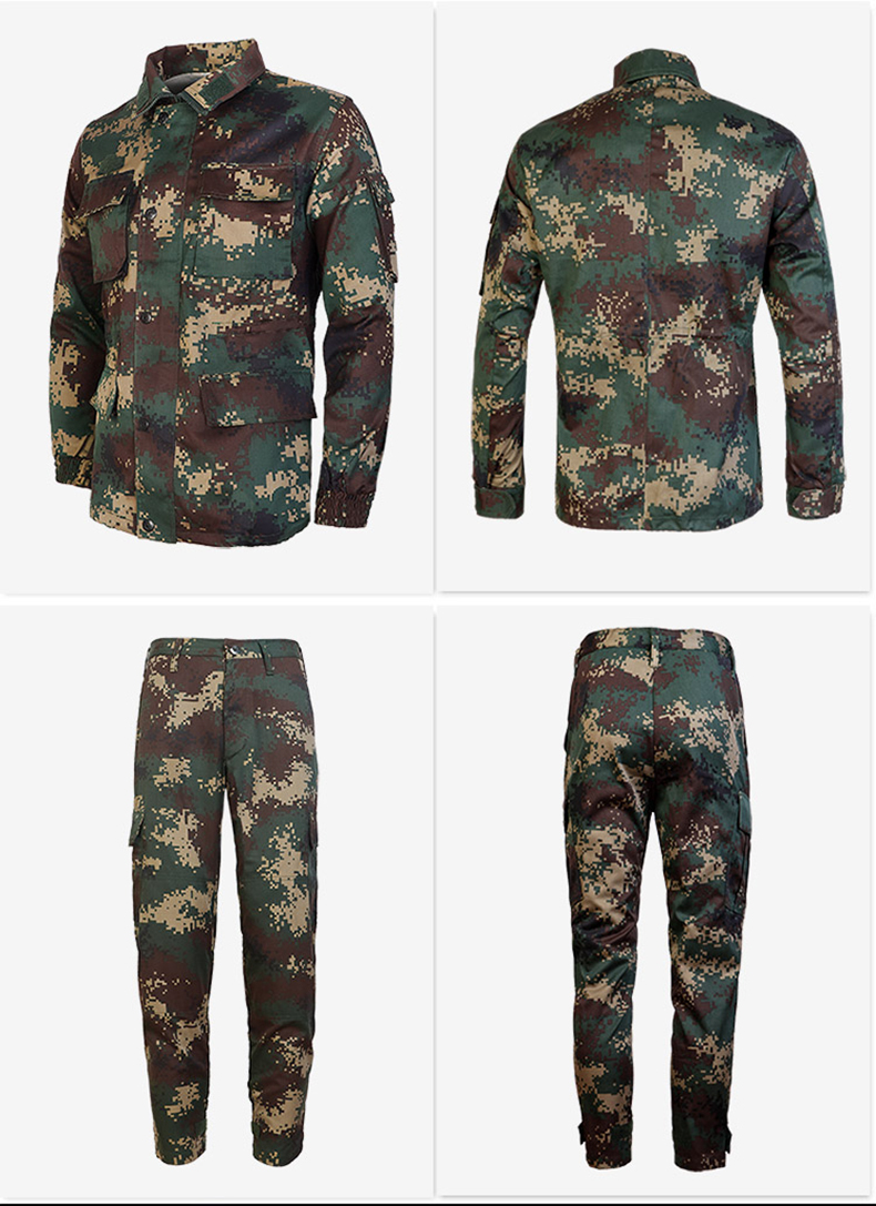 户外大码工作军训服工装巡逻保卫军衣 165|84-88 火箭迷彩服(夏季款)