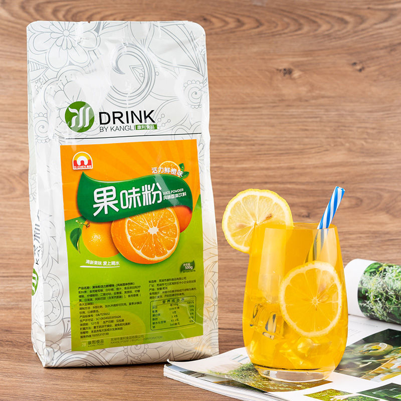 果珍粉阳光甜橙汁500g1000g芒果水蜜桃柠檬速溶饮料果汁粉酸梅粉清爽