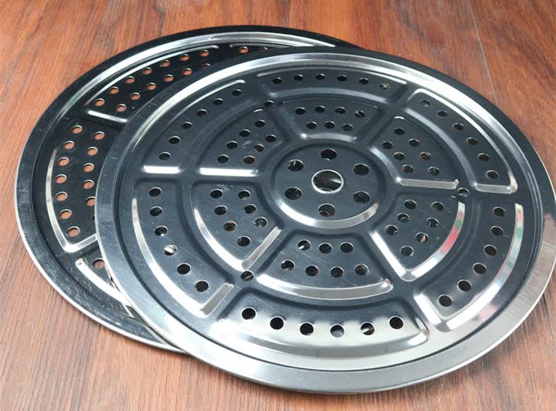 蒸锅 两层两层蒸锅蒸锅 大容量双层蒸锅两层老式搪瓷锅蒸包子馒头大锅