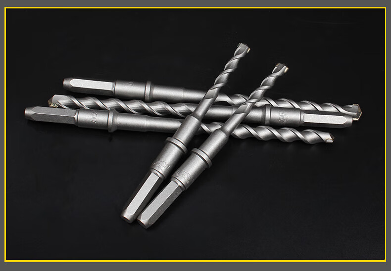 定制38e电锤钻头长六角电锤钻头冲击200280400水泥混凝土过墙钻头长