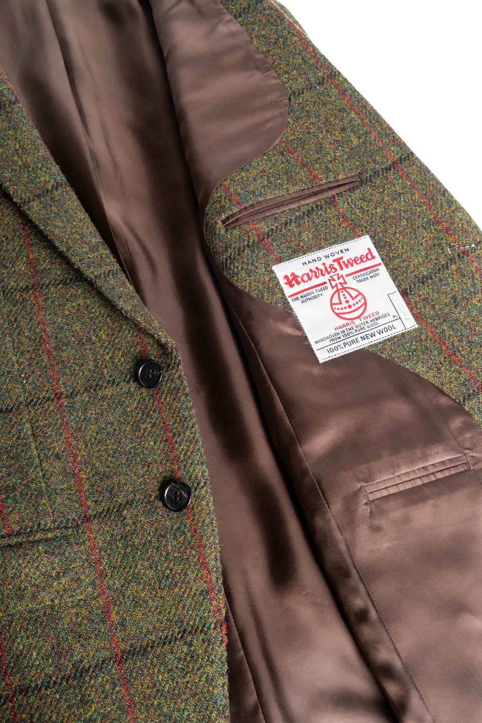 玩儿harristweed哈里斯满天星单排扣平驳领羊毛标准便装西服l006jl50