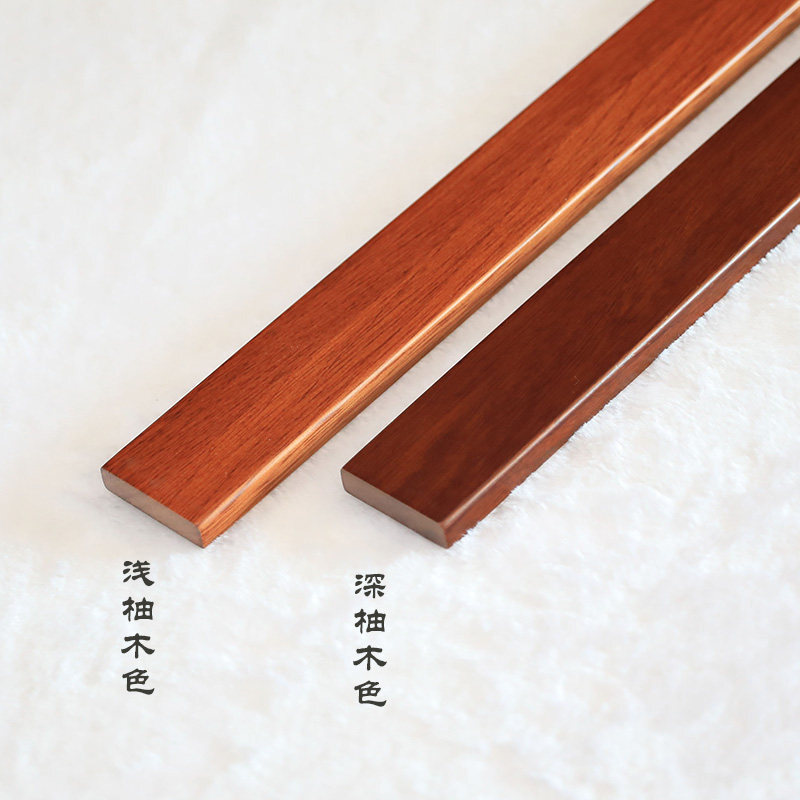 纯实木平板线条吊顶线条压边条背景墙装饰l边线条可定制 黑色(封闭漆)