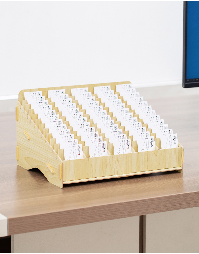 美丹奴卡片盒子名片收纳盒大容量多格卡片收纳盒商务酒店门卡收纳盒