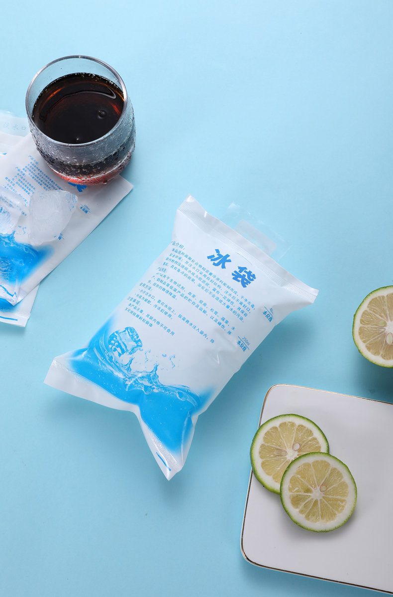 原始人注水冰袋100ml400ml生鲜水果冷藏保鲜冷敷冷冻快递专用反复使用