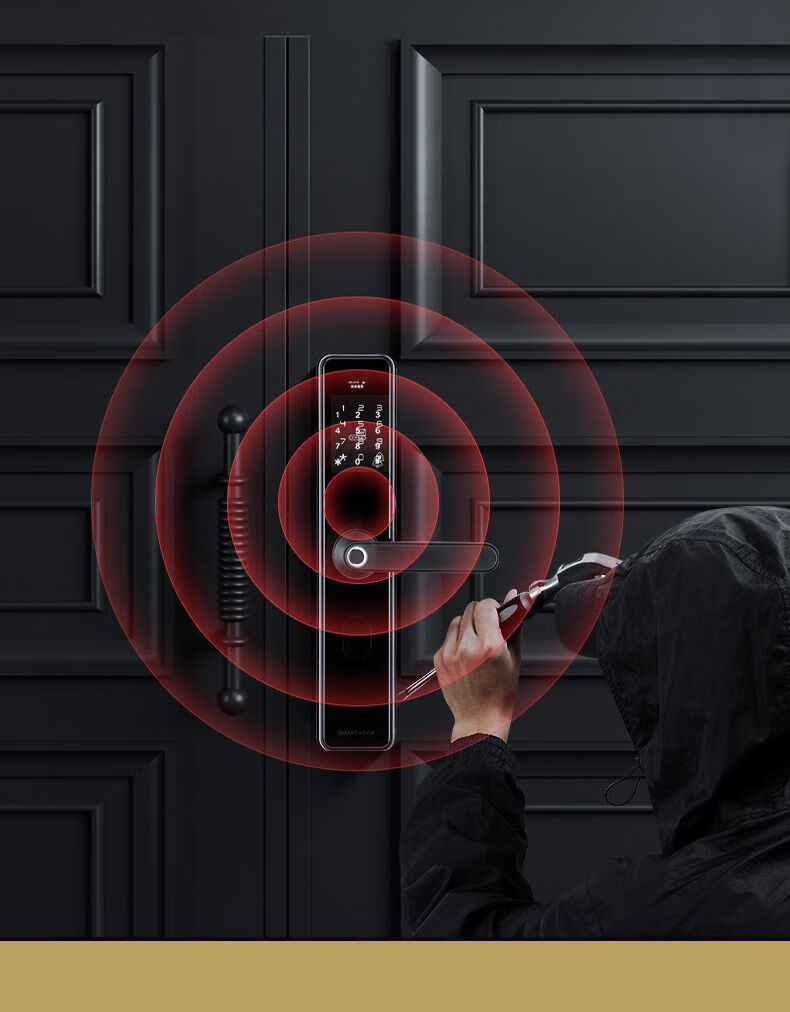 全智能指纹锁ic开门锁密码锁防猫眼儿童锁多功能远程开锁防盗门锁