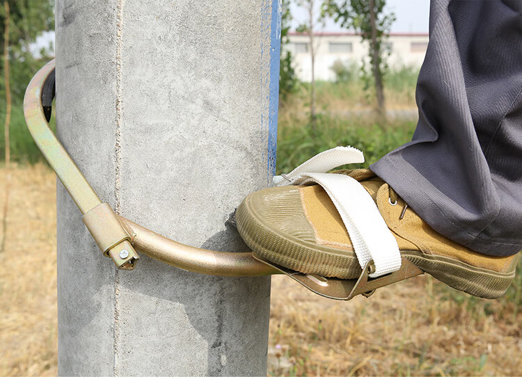 五金工具 劳防用品 钠镁 电线杆脚扣 新款电工国标加厚型脚扣通信鞋脚