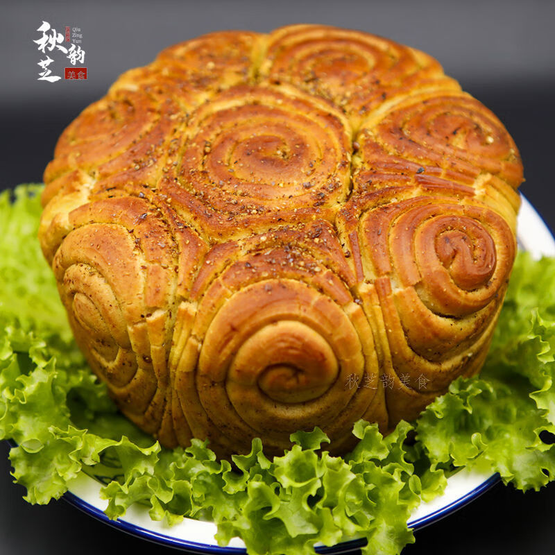 甘肃特产兰州烤花馍手工苦豆馍地方小吃美食传统糕点零食570g 麻辣味