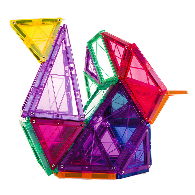 磁性儿童益智早教拼插积木玩具启蒙男孩女孩游戏魔力彩窗磁力片磁铁