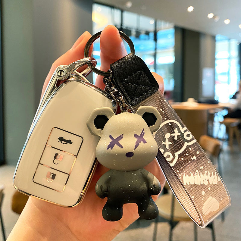 ls500h 雷克萨斯b款钥匙 亮面黑 红熊挂件【图片 价格 品牌 报价】