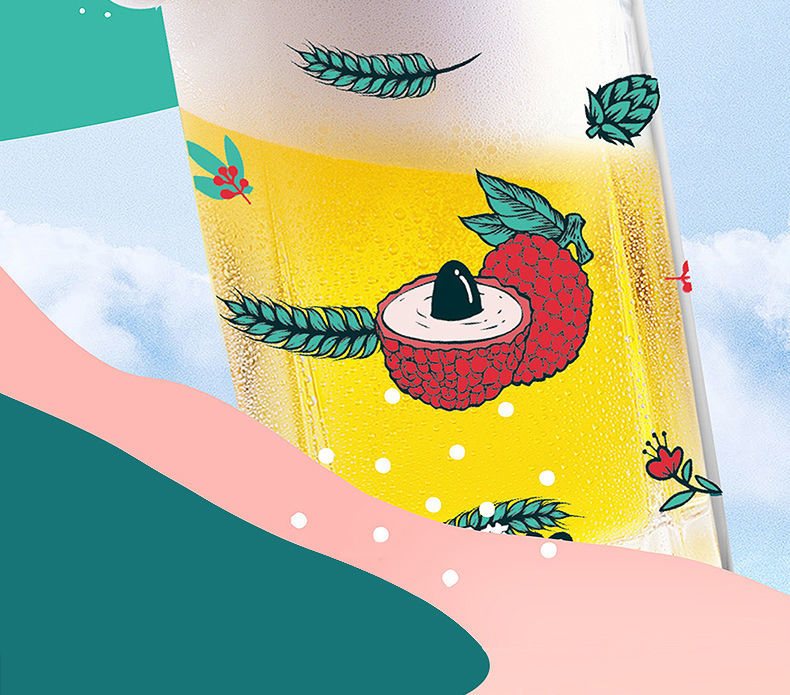 小脾气 雪花【500ml*6/12瓶】雪花小脾气玫瑰荔枝味果酒啤酒风味碳酸