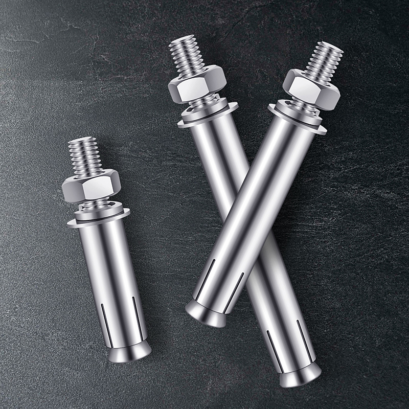 高端品质膨胀螺丝带勾不锈钢膨胀螺丝m4彭张晾衣服六个的加长长螺丝小